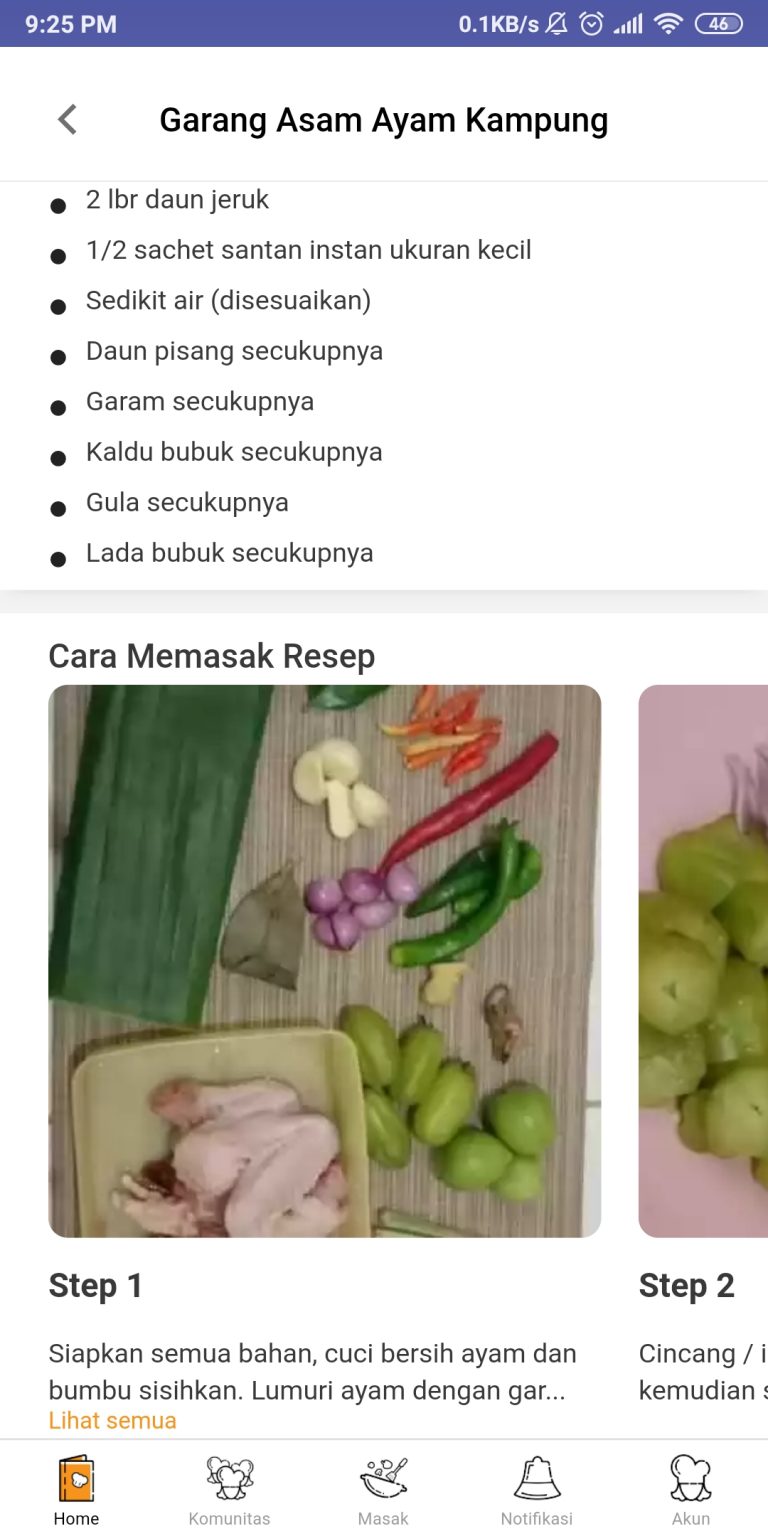 aplikasi resep masakan yummyapp