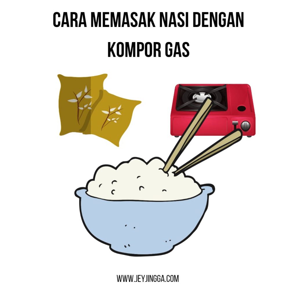 cara memasak nasi dengan kompor gas