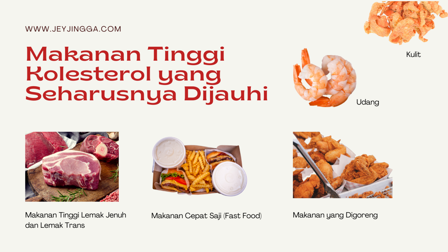 √Makanan Tinggi Kolesterol Yang Wajib Diwaspadai – Jurnal Jingga