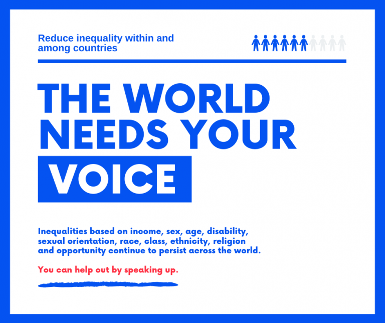 the world need your voicr