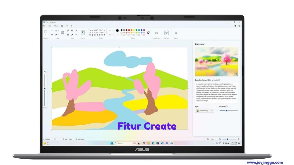 Fitur AI di laptop AI 2025