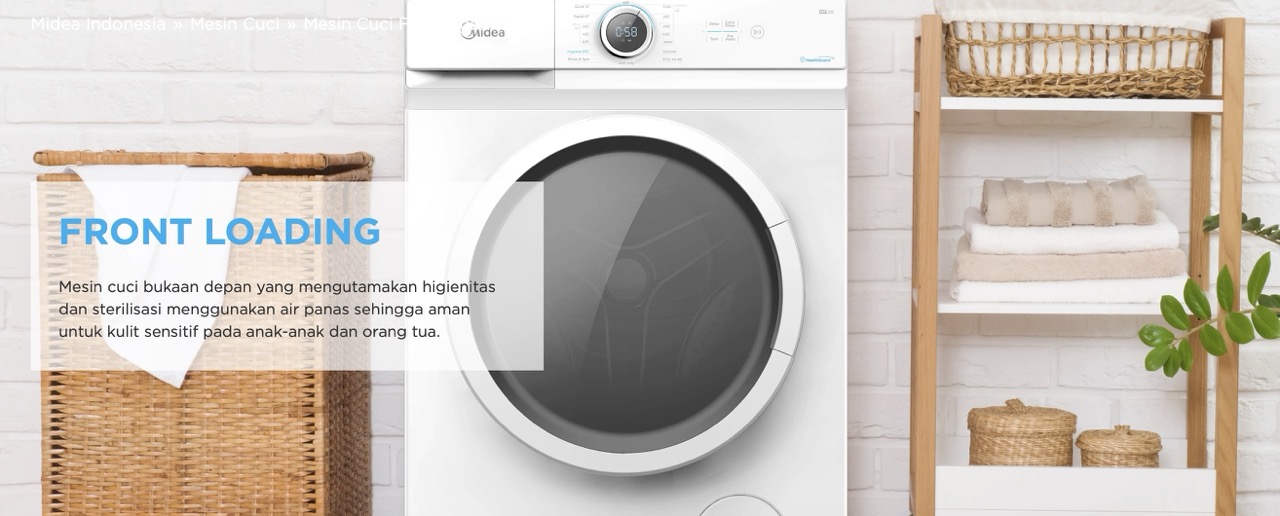 mesin cuci front loading